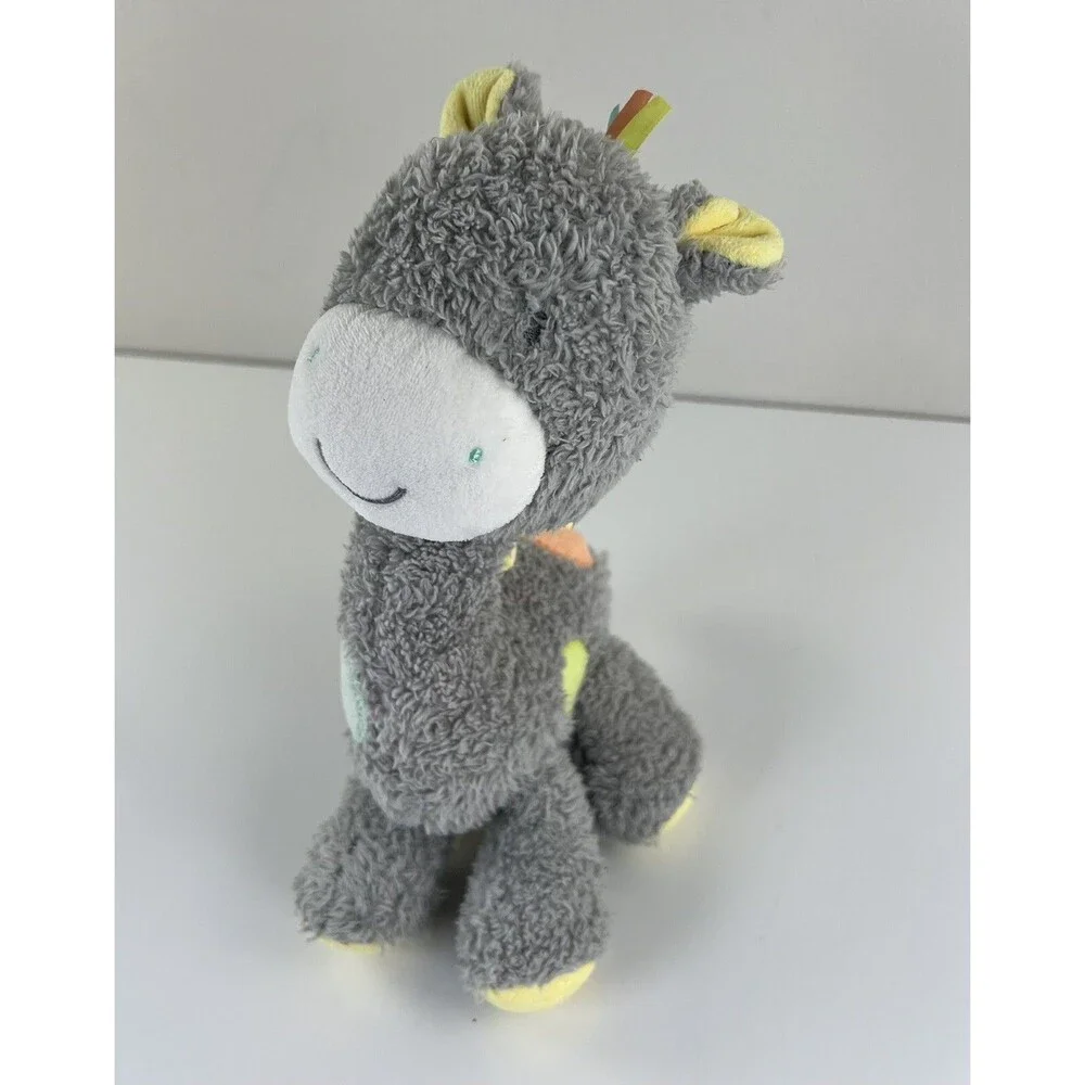 Okie Dokie Gray & Yellow Soft Plush 10